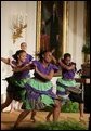 The Moving in the Spirit dancers perform Wednesday, Jan. 25, 2006 in the East Room of the White House, during the President's Committee on the Arts and the Humanities 2006 Coming Up Taller Awards ceremony. White House photo by Paul Morse