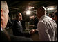 President George W. Bush greets employees after his remarks on American competitiveness at the 3M Corporation in Maplewood, Minn., Thursday, Feb. 2, 2006. White House photo by Eric Draper