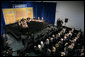 President George W. Bush leads a panel discussion with experts on energy conservation and efficiency at the National Renewable Energy Laboratory in Golden, Colo., Tuesday, Feb. 21, 2006. White House photo by Eric Draper