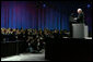 Vice President Dick Cheney is applauded during remarks made to the American Israel Public Affairs Committee (AIPAC) 2006 Annual Policy Conference in Washington, Tuesday, March 7, 2006. The annual conference is AIPAC's premier event and is attended by senior US and Israeli government officials as well as numerous members of Congress and over 4,000 pro-Israel activists from all 50 states. White House photo by David Bohrer