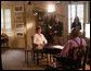 Mrs. Laura Bush talks about her involvement in the "Heart Truth" campaign with television interviewer Larry King, host of CNN's "Larry King Live," Friday, March 24, 2006 during an interview at the White House. The Heart Truth campaign, sponsored by the National Heart, Lung and Blood Institute, urges women to talk to their doctor about their risk for heart disease, and to take steps to lower that risk. White House photo by Shealah Craighead