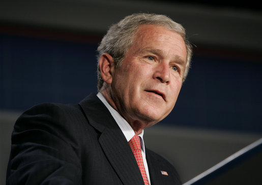 President George W. Bush speaks on health care Monday, May 1, 2006, during an address at the Washington Hilton Hotel. The President told the audience, "The best way to reform this health care system is to preserve the system of private medicine. to strengthen the relationship between doctors and patients, and make the benefits of private medicine more affordable and accessible for all our citizens." White House photo by Paul Morse