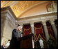 Vice President Dick Cheney delivers remarks after receiving the 2006 Distinguished Service Award during a ceremony held in Statuary Hall at the U.S. Capitol in Washington, Wednesday, May 10, 2006. The Distinguished Service Award is presented to former members of the House of Representatives who have served the country with extraordinary distinction and selfless dedication. White House photo by Kimberlee Hewitt