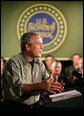 President George W. Bush delivers remarks on border security and immigration reform at the U.S. Border Patrol Yuma Sector Headquarters in Yuma, Arizona, Thursday, May 18, 2006. White House photo by Eric Draper