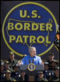 President George W. Bush delivers remarks on border security and comprehensive immigration reform at the Federal Law Enforcement Training Center Artesia Facility in Artesia, New Mexico, Tuesday, June 6, 2006. White House photo by Eric Draper