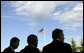 President George W. Bush, center, meets with Prime Minister Tony Blair of the United Kingdom on Konstantinovsky Palace Complex during the G8 Summit in Strelna, Russia, Sunday, July 16, 2006. White House photo by Eric Draper