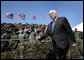 Vice President Dick Cheney is saluted by military personnel upon his arrival to a rally for the troops, Tuesday, August 29, 2006, at Offutt Air Force Base in Omaha, Neb. Offutt Air Force Base is home to the U.S. Strategic Command Headquarters and the Fighting 55th Wing, the largest wing in the Air Combat Command and the second largest in the Air Force. White House photo by David Bohrer