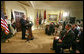 President George W. Bush announces his nomination of Mary Peters as the Secretary of Transportation in the Roosevelt Room Tuesday, Sept. 5, 2006. "Mary Peters is the right person for this job. She brings a lifetime of experience on transportation issues, from both the private and public sectors. She now serves as a senior executive for transportation policy at a major engineering firm," said President Bush. "Before that, Mary served in my administration as the head of the Federal Highway Administration. As administrator, Mary led efforts to improve safety and security, reduce traffic congestion and modernize America's roads and bridges." White House photo by Shealah Craighead