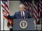 President George W. Bush holds a press conference in the Rose Garden Friday, Sept. 15, 2006. White House photo by Eric Draper