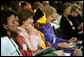 Mrs. Laura Bush listens to a panel discussion Monday, Sept. 18, 2006, during the White House Conference on Global Literacy held at the New York Public Library. White House photo by Shealah Craighead