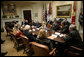 President George W. Bush meets with organizations that support the U.S. Military in Iraq and Afghanistan in the Roosevelt Room, Friday, October 20, 2006. White House photo by Eric Draper