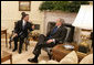 President George W. Bush meets with President Leonel Fernandez of the Dominican Republic in the Oval Office Wednesday, Oct. 25, 2006. White House photo by Eric Draper