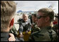 President George W. Bush greets Buckley Air Force Base personnel and their families before departing Aurora, Colorado, Saturday, Nov. 4, 2006. White House photo by Eric Draper