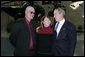 President George W. Bush meets with Dan and Deb Dunham, the parents of fallen U.S. Marine Corporal Jason Dunham of Scio, N.Y., Friday, Nov. 10, 2006 at the dedication ceremony of the National Museum of the Marine Corps in Quantico, Va. During the ceremony President Bush announced their son, who would have celebrated his 25th birthday Friday, will receive the Medal of Honor for his courageous actions in April 2004, when he gave his own life to protect his fellow Marines from the blast of an enemy grenade. White House photo by Paul Morse