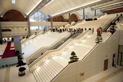 The National Conference Center in Hanoi, site of the 2006 APEC Summit. White House photo by Eric Draper