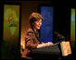 Mrs. Laura Bush addresses her remarks at the first-ever White House Summit on Malaria, Thursday, Dec. 14, 2006, at the National Geographic Society in Washington, D.C. The President’s Malaria Initiative, a five-year $1.2 billion program to eradicate malaria in 15 countries, announced at the summit that it will launch a further $30 million Malaria Communities Program to build independent, sustainable malaria-control projects in Africa. White House photo by Shealah Craighead