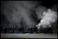 A 21-gun salute is given during the arrival of the casket of former President Gerald R. Ford at Andrews Air Force Base in Maryland, Saturday, December 30, 2006. White House photo by David Bohrer