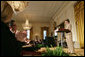 Mrs. Laura Bush speaks during the Coming Up Taller Award Ceremony in the East Room Monday, Jan. 22, 2007. Each year, the Coming Up Taller Awards recognize and reward excellence in community arts and humanities programs for underserved children and youth. “Helping young people build the knowledge and the self-confidence they need to lead successful lives is at the heart of President Bush’s Helping America’s Youth Initiative,” said Mrs. Bush. White House photo by Shealah Craighead