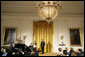 The Junior Jazzers perform during the Coming Up Taller Award Ceremony in the East Room Monday, Jan. 22, 2007. Each year, the Coming Up Taller Awards recognize and reward excellence in community arts and humanities programs for underserved children and youth. White House photo by Shealah Craighead