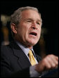 President George W. Bush gestures as he addresses the House Republican Conference, Friday, Jan. 26, 2007 in Cambridge, Md. White House photo by Paul Morse