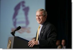 President George W. Bush addresses the House Republican Conference, Friday, Jan. 26, 2007 in Cambridge, Md. White House photo by Paul Morse