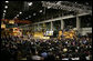 President George W. Bush speaks to workers at the Caterpillar Inc. facility in East Peoria, Ill., Tuesday, Jan. 30, 2007, on the strength and continued growth of the U.S. economy. White House photo by Paul Morse