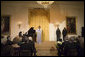 Singer Yolanda Adams performs during a reception honoring the Ford’s Theatre Abraham Lincoln Bicentennial Celebration Sunday, Feb. 11, 2007, in the East Room. White House photo by Paul Morse