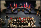 Mrs. Laura Bush participates in a panel discussion during American Heart Month at the Reagan Presidential Library and Museum Wednesday, Feb. 28, 2007, in Simi Valley, Calif. Since the Heart Truth campaign began five years ago, more women have become aware that heart disease is the #1 killer of women and fewer women are dying of heart disease. White House photo by Shealah Craighead