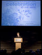 Mrs. Laura Bush addresses the Community Foundation for the National Capital Region's "A Celebration of Civic Spirit" gala Tuesday, April 24, 2007, at the Ronald Reagan Building and International Trade Center in Washington, D.C. "Guided by the Community Foundation, Washington residents give back to their cities through more than 600 charitable funds," said Mrs. Bush. White House photo by Shealah Craighead