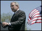 President George W. Bush addresses his remarks to U.S. Coast Guard Academy graduates Wednesday, May 23, 2007, in New London, Conn., where President Bush honored the USCG saying, “When storms and floods and tragedy strike, Americans know that they can count on the United States Coast Guard.” White House photo by Joyce Boghosian