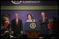 Mrs. Laura Bush delivers remarks about the United States International Development Agenda Thursday, May 31, 2007, at the Ronald Reagan Building and International Center in Washington, D.C. "The eagerness of children to learn, the desire of individuals to provide for themselves and their families, and the longing of mothers to see their babies grow up healthy are universal," said Mrs. Bush. White House photo by Chris Greenberg