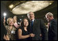 President George W. Bush greets audience members after addressing the National Hispanic Prayer Breakfast Friday, June 15, 2007, in Washington, D.C. “Our nation is more hopeful because of the Hispanic Americans who serve in the armies of compassion, who are surrounding neighbors in need who hurt with love; people who are helping to change America one heart and one soul and one conscience at a time,” said the President in his remarks. White House photo by Joyce N. Boghosian