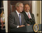 President George W. Bush introduces former Iowa Rep. Jim Nussle Tuesday, June 19, 2007 in the Roosevelt Room, as his nominee to be the new director of the Office of Management and Budget replacing outgoing director Rob Portman. White House photo by Debra Gulbas