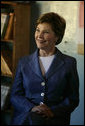 Mrs. Laura Bush visits a classroom at the Regiment Basic School Thursday, June 28, 2007, in Lusaka, Zambia. The school has 1,200 students, 300 of which are orphans. White House photo by Shealah Craighead