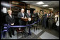 Vice President Dick Cheney, joined by Mrs. Lynne Cheney, delivers remarks at a ribbon-cutting ceremony, Monday, July 30, 2007, to inaugurate the Richard B. and Lynne V. Cheney Cardiovascular Institute at The George Washington University in Washington, D.C. The institute will be comprised of clinicians and scientists in the departments of Cardiology, Radiology, Cardiovascular Surgery, Biochemistry, Molecular Biology and Pharmacology among others, and will pursue a multi-disciplinary approach to the advancement of research, education and the clinical care of cardiovascular diseases. White House photo by David Bohrer