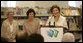 Mrs. Laura Bush delivers remarks at the Westbank Community Library in Austin, Tuesday, August 14, 2007, where the construction of the Laura Bush Community Library was announced. "Libraries have been a part of my life. since my mother first took me to the Midland Public Library when I was a child," said Mrs. Bush. "You can imagine how thrilled I am." White House photo by Shealah Craighead