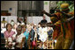 Mrs. Laura Bush listens to the African Children's Choir during a luncheon on global health and literacy Tuesday, Sept. 24, 2007, at the Pierpont Morgan Library in New York. White House photo by Shealah Craighead