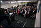 President George W. Bush holds a press conference Wednesday, Oct. 17, 2007, in the James S. Brady Press Briefing Room. "Congress has work to do on the budget. One of Congress's basic duties is to fund the day-to-day operations of the federal government," said President Bush. "Yet Congress has not sent me a single appropriations bill." White House photo by Eric Draper