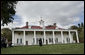 With Mount Vernon as a backdrop, President George W. Bush and President Nicolas Sarkozy of France view the Potomac as they meet Wednesday, Nov. 7, 2007, for the second day. White House photo by Eric Draper