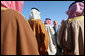 President George W. Bush bids farewell to Prince Salman bin Abd Al-Aziz before boarding Air Force One at the Riyadh-King Khaled International Airport, Wednesday, Jan. 16, 2008. White House photo by Eric Draper