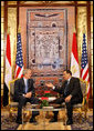 President George W. Bush meets with Egyptian President Hosni Mubarak in Sharm El Sheikh South Sinai, Egypt, Wednesday, Jan. 16, 2008. White House photo by Eric Draper