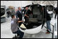 President George W. Bush meets with assembly workers on a tour of the Robinson Helicopter Company Wednesday, Jan. 30, 2008 in Torrance, Calif. President Bush later addressed employees and members of the media speaking in support of the propose economic stimulus package and the importance of free trade agreements for the nation’s economy. White House photo by Eric Draper