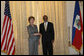 Mrs. Laura Bush meets with Haiti’s President Rene Preval Thursday, March 13, 2008 at the National Palace in Port-au-Prince, Haiti, prior to Mrs. Bush’s visit to the GHESKIO HIV/AIDS Center, the U.S. Embassy and the College de St. Martin Tours education program. White House photo by Shealah Craighead