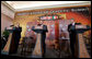 President George W. Bush delivers his remarks at a joint news conference Tuesday, April 22, 2008 in New Orleans, with Mexico's President Felipe Calderon and Canada's Prime Minster Stephen Harper. White House photo by Joyce N. Boghosian