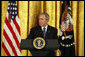 President George W. Bush delivers remarks during the Celebration of Asian Pacific American Heritage Month Thursday, May 1, 2008, in the East Room of the White House. White House photo by Joyce N. Boghosian