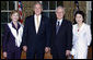 Japan's outgoing Ambassador to the United States, Ryozo Kato, and his wife, Mrs. Hanayo Kato, paid a farewell courtesy call on the President and Mrs. Bush on May 20, 2008. With over six years in Washington, Ambassador Kato is the longest-serving postwar Ambassador to the U.S. from Japan. Ambassador Kato's deep commitment to enhancing U.S.-Japan ties was evident in his staunch support for Japanese contributions to coalition efforts in Iraq and Afghanistan as well as the barbeque the Katos hosted annually since 2003 for U.S. soldiers wounded in Iraq and Afghanistan and their families. The President and Mrs. Bush wished the Katos well upon their return to Japan later this month. White House photo by Joyce N. Boghosian