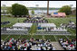 Commencement exercises for the U.S. Coast Guard Academy are held Wednesday, May 21, 2008 in New London, Conn., where Vice President Dick Cheney delivered the commencement address and presented commissions to graduates. White House photo by David Bohrer