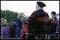 President George W. Bush addresses graduating seniors, faculty and guests as he gives the commencement address to the Class of 2008 at Furman University in Greenville, SC. White House photo by Chris Greenberg