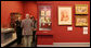 Mrs. Laura Bush is given a tour of the paintings and personal artifacts at the Marie Antoinette Exhibit at The Grand Palais Sunday, June 15, 2008, in Paris. White House photo by Shealah Craighead