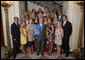 President George W. Bush stands with members of the UCLA Women's Water Polo team, Tuesday, June 24, 2008, during a photo opportunity with the 2007 and 2008 NCAA Sports Champions. White House photo by Eric Draper